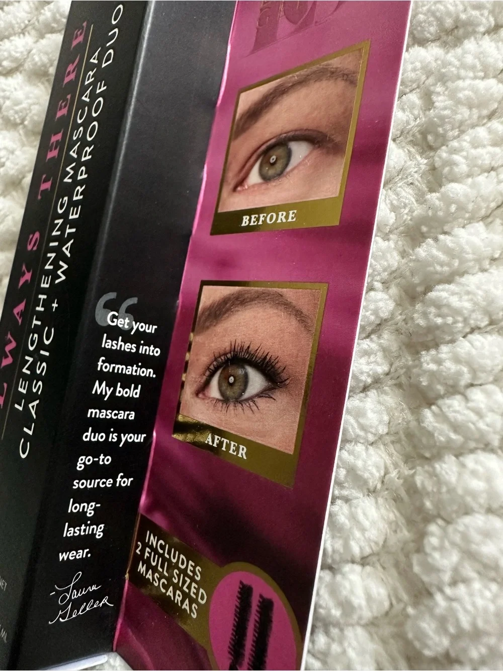 Laura Geller Always There Lengthening Mascara Duo - 2 Full Size Black